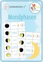Vorschau - Spiele - Mondphasen – Zuordnungsspiel / Paare Finden Spiel - Deckblatt