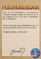 Vorschau - Mal- und Bastelvorlagen - Fensterbilder basteln Frühling - Seite 1