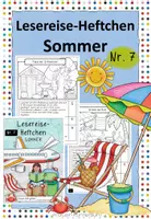 Vorschau - Arbeitsblätter - Lesereise-Heftchen Nr. 7 Sommer - Deckblatt