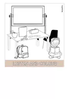 Vorschau - Arbeitsblätter - At school: Flipbook (school things, school subjects) - Seite 3