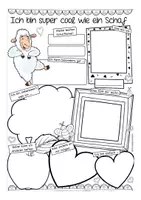 Vorschau - Arbeitsblätter - Meine Stärken Schafklasse kreatives Schreiben, Reflexion - Seite 1