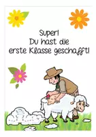Vorschau - Mal- und Bastelvorlagen - 1. Klasse Verabschiedung Schafklasse - Seite 1