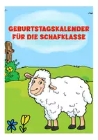 Vorschau - Mal- und Bastelvorlagen - Geburtstagskalender Schafklasse - Seite 1