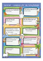 Vorschau - Arbeitsblätter - Sommerferien Leseaufgaben Schafklasse - Seite 1