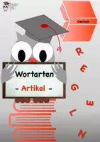 Vorschau - Arbeitsblätter - Gesamtpaket bestimmte und unbestimmte Artikel + Lösungen - Deckblatt