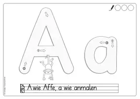 Vorschau - Arbeitsblätter - Buchstabenposter mit Pfeilen für das Buchstabenheft - Seite 2