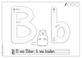 Vorschau - Arbeitsblätter - Buchstabenposter mit Pfeilen für das Buchstabenheft - Seite 3