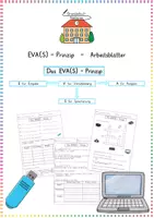 Vorschau - Arbeitsblätter - EVA(S)-Prinzip – Arbeitsblätter zur digitalen Verarbeitung (Informatik / Grundschule) - Deckblatt