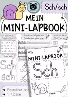 Vorschau - Unterrichtsreihen - Mini-Lapbook | Lautverbindung Sch/sch | Buchstabeneinführung - Deckblatt