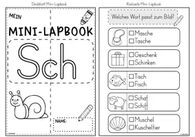 Vorschau - Unterrichtsreihen - Mini-Lapbook | Lautverbindung Sch/sch | Buchstabeneinführung - Seite 2