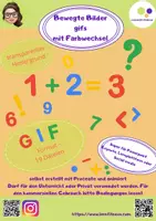 Vorschau - Videos - Materialpaket: Cliparts mit Farbwechsel - Animation: Alphabet + Zahlen + Rechenzeichen + Sonderzeichen, bunt im gif-Format - Seite 2