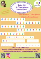 Vorschau - Videos - Materialpaket: Cliparts mit Farbwechsel - Animation: Alphabet + Zahlen + Rechenzeichen + Sonderzeichen, bunt im gif-Format - Seite 3