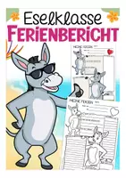 Vorschau - Arbeitsblätter - Ferienbericht Eselklasse Arbeitsblätter Grundschule - Deckblatt