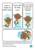 Vorschau - Mal- und Bastelvorlagen - Lesezeichen Otterklasse Schulanfang - Seite 2