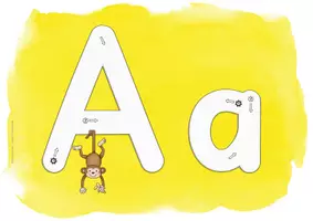 Vorschau - Stationenlernen - Buchstabenposter mit Richtungspfeilen (passend zu den Buchstabengeschichten) - Seite 1