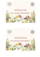Vorschau - Bildkarten - Willkommen im neuen Schuljahr - Deckblatt