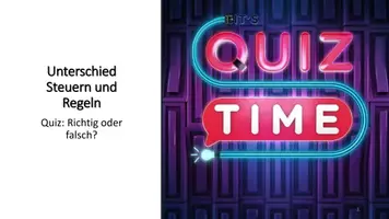 Vorschau - Spiele - Quiz zum Steuern und Regeln (Präsentation) - Seite 1