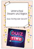 Vorschau - Spiele - Quiz zum Steuern und Regeln (Präsentation) - Deckblatt