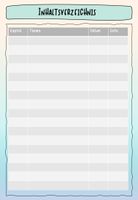Lesetagebuch Vorlage Deckblatt und Inhaltsverzeichnis
