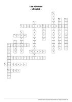 Kreuzworträtsel Zahlen 1-100 – Unterrichtsmaterial im Fach Spanisch