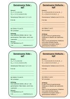 ggT und kgV Übersicht – Unterrichtsmaterial im Fach Mathematik