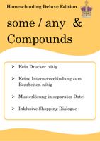 some any with compounds interaktive Arbeitsblätter
