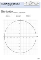 Arbeitsblatt mit Lösungen: Sinus und Cosinus / Kosinus am Einheitskreis ...