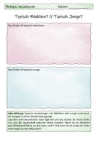 Typisch Mädchen & Typisch Junge – Unterrichtsmaterial in den Fächern ...