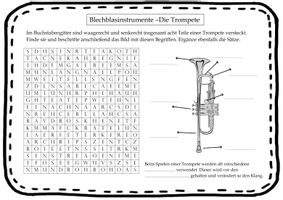 Instrumentenkunde M2e Trompete Beschriften Unterrichtsmaterial Im Instrumentenkunde M2e Trompete Beschriften Unterrichtsmaterial Im
