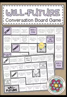 Vorschau - Arbeitsblätter - WILL-FUTURE - Conversation Board Game - Deckblatt