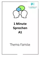 Vorschau - Unterrichtsreihen - A1_SPRECHEN_Thema:Meine Familie_8_DIALOGKARTEN - Deckblatt