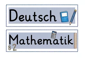 Vorschau - Poster - Tagestransparenz Schilder für das Klassenzimmer: blau & Paket 1 - Seite 2
