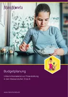 Vorschau - Stundenentwürfe - Unterrichtsidee zum Thema Budgetplanung - Deckblatt