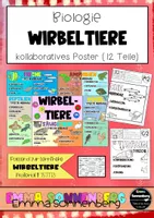 Vorschau - Poster - Klassenposter / kooperatives Poster - Wirbeltiere - Deckblatt