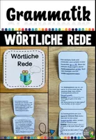 Vorschau - Arbeitsblätter - Faltheft zur WÖRTLICHEN REDE - Deckblatt