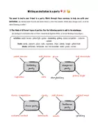 Vorschau - Arbeitsblätter - Writing an invitation to a party (differenziert) - Seite 2