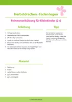 Vorschau - Spiele - Legespiel: Drachenschnur - Feinmotorik Übung für Kleinkinder (2+) - Seite 1