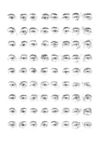 Vorschau - Mal- und Bastelvorlagen - Augen zeichnen, Anleitung und Vorlagen - Seite 3