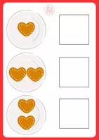 Vorschau - Stationenlernen - Klettmappe Lebkuchen zählen: Mengen 1-3 - Seite 3