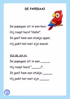 Voorbeeld - Begrijpend lezen met invulzinnen (groep 4) - Pagina 3