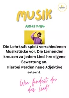 Vorschau - Arbeitsblätter - A1-A2 Musik Bewerten - Seite 1