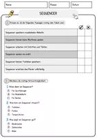 Vorschau - Arbeitsblätter - Sequencer Musik Lesetext mit Richtig Falsch Multiple Choice und Offenen Fragen - Seite 2