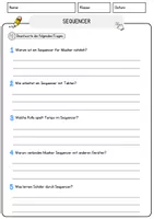 Vorschau - Arbeitsblätter - Sequencer Musik Lesetext mit Richtig Falsch Multiple Choice und Offenen Fragen - Seite 3