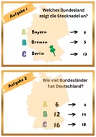 Vorschau - Arbeitsblätter - Schnitzeljagd Deutschland Heimatkunde - Seite 2