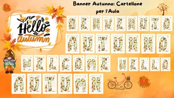 anteprima - Materiale interattivo - Banner Autunno: BENVENUTO AUTUNNO" - Pagina di copertina