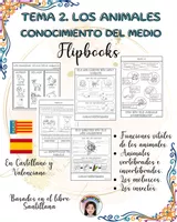 Vista previa - Unidades / Secuencias / Situaciones de Aprendizaje - Flipbooks tema 2. Los animales - Els animals - Portada