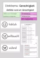 Vorschau - Unterrichtsreihen - Gefühle rund um Gerechtigkeit - Ethik/Grundschule - Deckblatt
