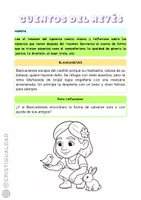 Vista previa - Hojas de trabajo - Cuentos al revés - Prevención de violencia de género - página 3