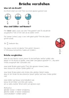 Vorschau - Arbeitsblätter - Brüche Vergleichen - Bruchrechnen Mathe 3. Klasse & 4. Klasse - Seite 1