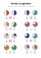 Vorschau - Arbeitsblätter - Brüche Vergleichen - Bruchrechnen Mathe 3. Klasse & 4. Klasse - Seite 3
